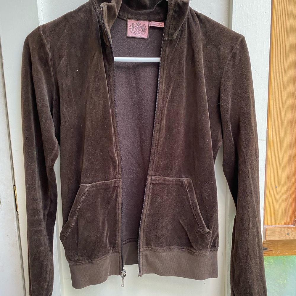Juicy Couture Brown Velour Jacket